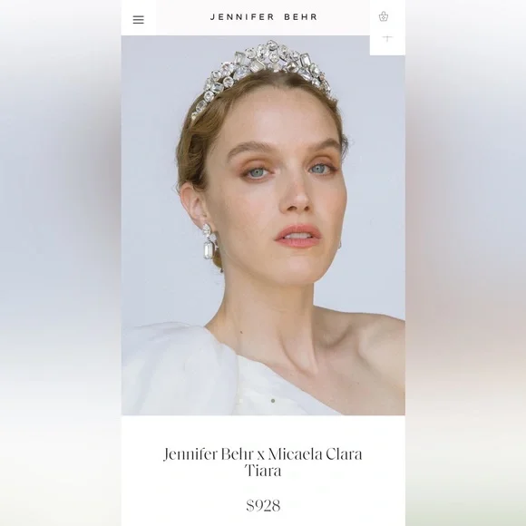 ❌SOLD❌ JENNIFER BEHR X MICAELA CLARA TIARA - Picture 4 of 11